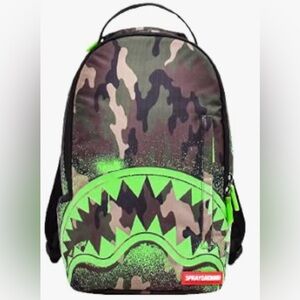 Sprayground Limited Edition Mini Glow In The Shark Camo Backpack